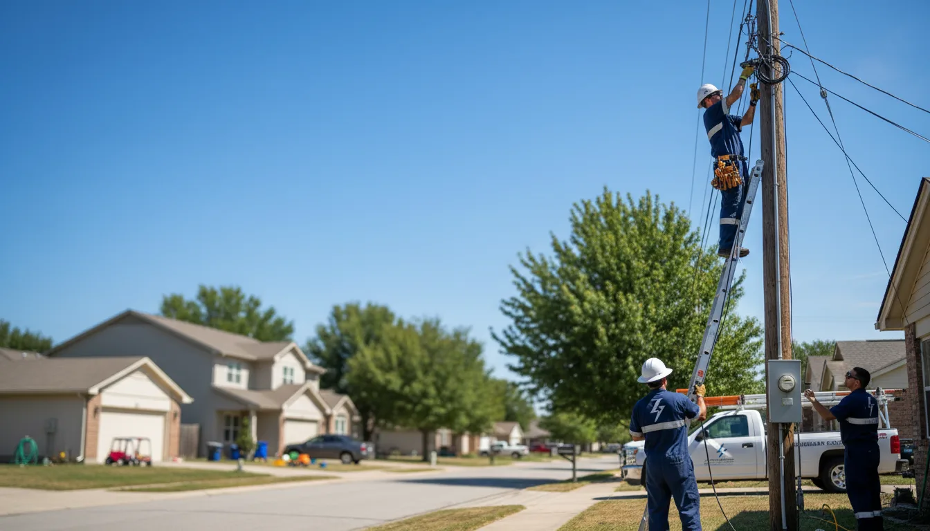 Residential electrician providing installation services in Lusby, MD